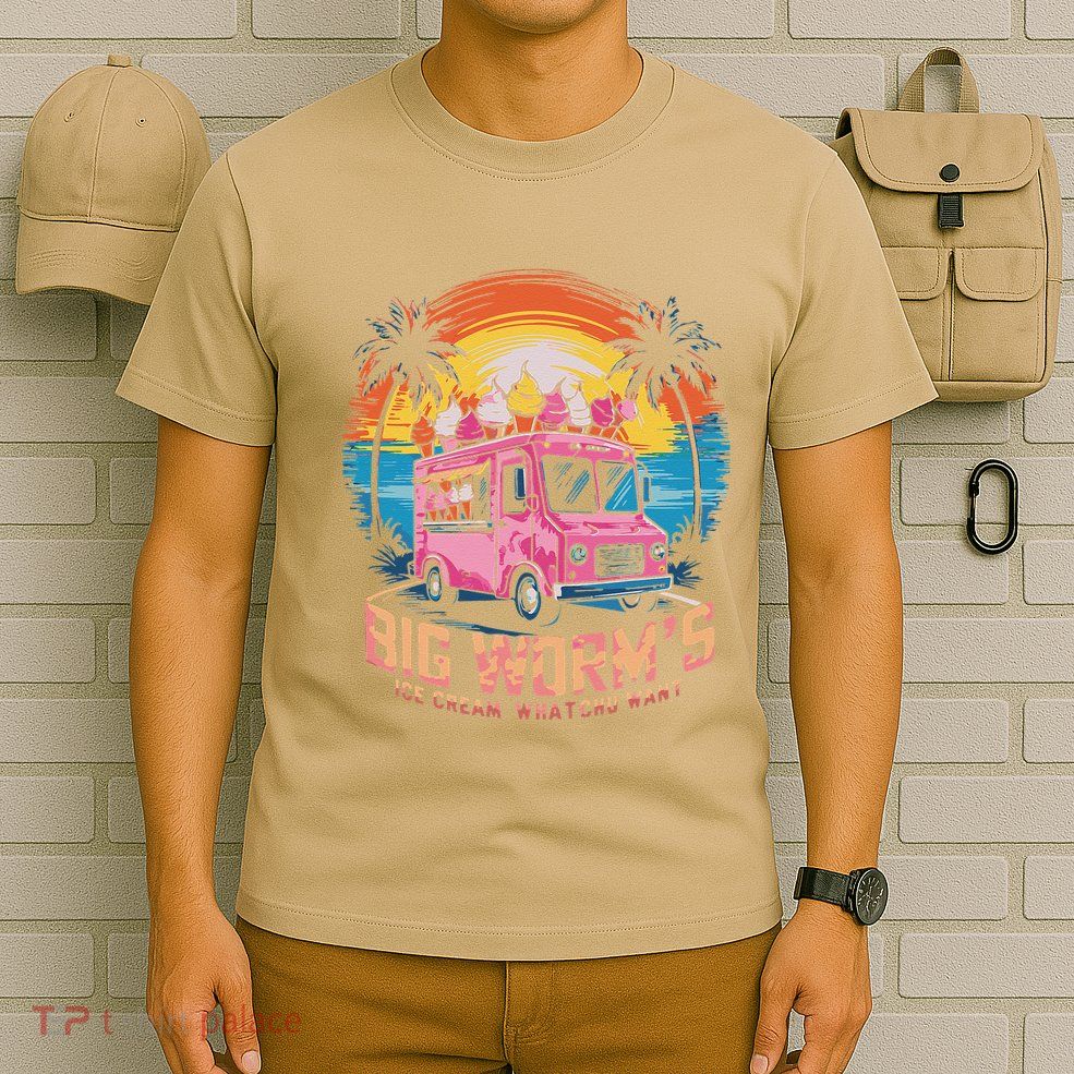 Big WormS Ice Cream Whatchu Want Funny Ice Cream Lovers T-Shirt
