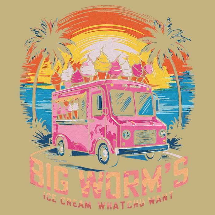 Big WormS Ice Cream Whatchu Want Funny Ice Cream Lovers T-Shirt