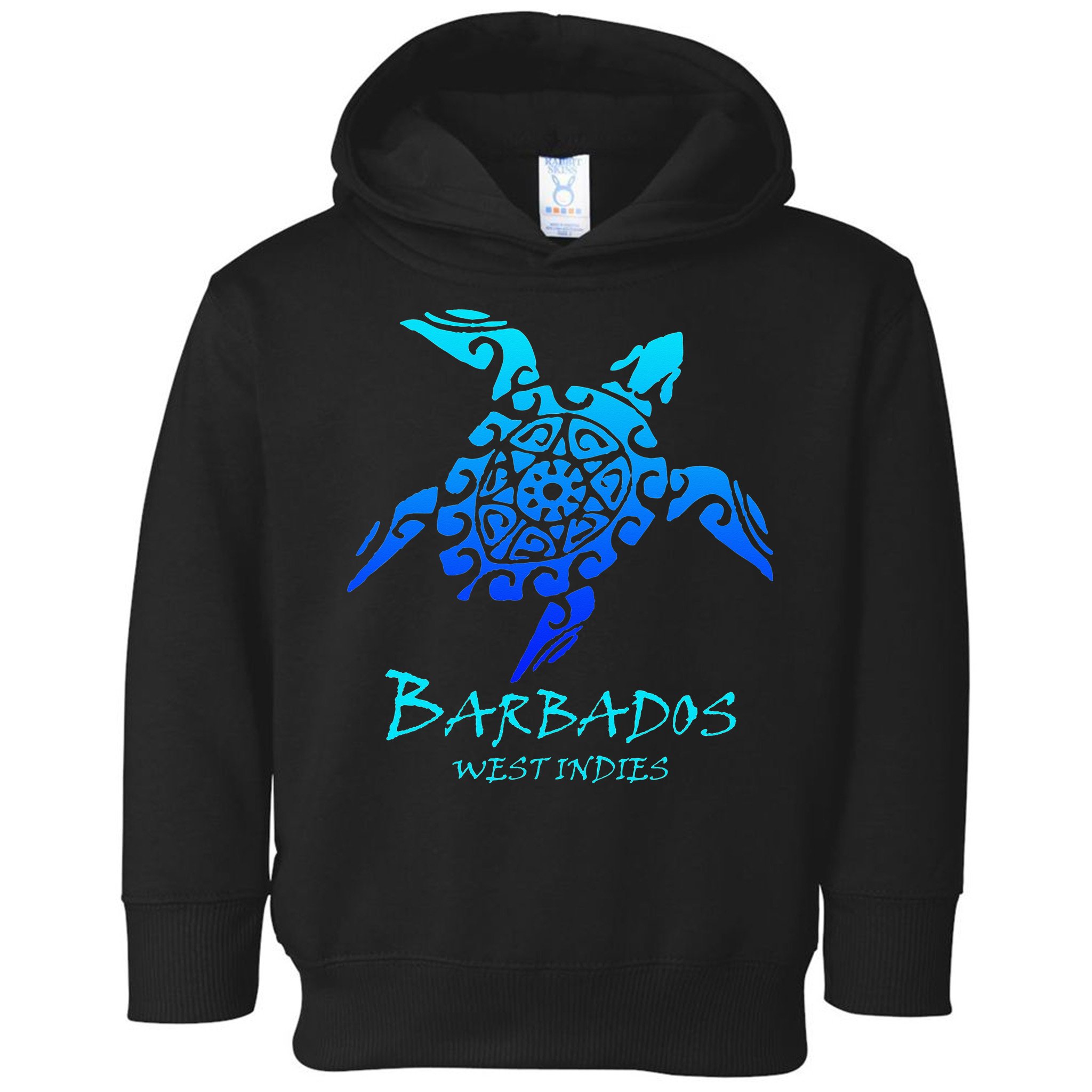 Barbados, West Indies Vintage Retro Tribal Turtle Vacation Toddler Hoodie