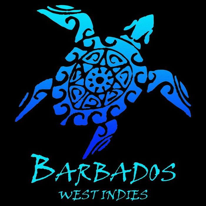 Barbados, West Indies Vintage Retro Tribal Turtle Vacation Toddler Hoodie