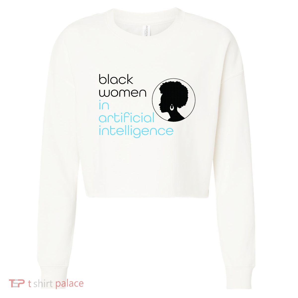 Black Women In Artificial Intelligence Winter Collection Cropped Pullover Crew