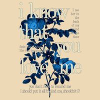 Billie Wildflower Inspired I Know That You Love Me Drawstring Bag