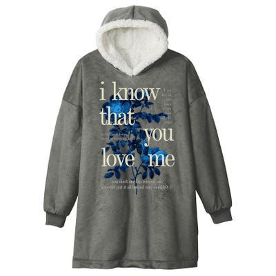 Billie Wildflower Inspired I Know That You Love Me Hooded Wearable Blanket