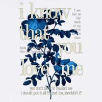 Billie Wildflower Inspired I Know That You Love Me Button