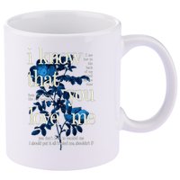 Billie Wildflower Inspired I Know That You Love Me 11oz C Handle Ceramic Mug