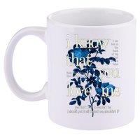 Billie Wildflower Inspired I Know That You Love Me 11oz C Handle Ceramic Mug