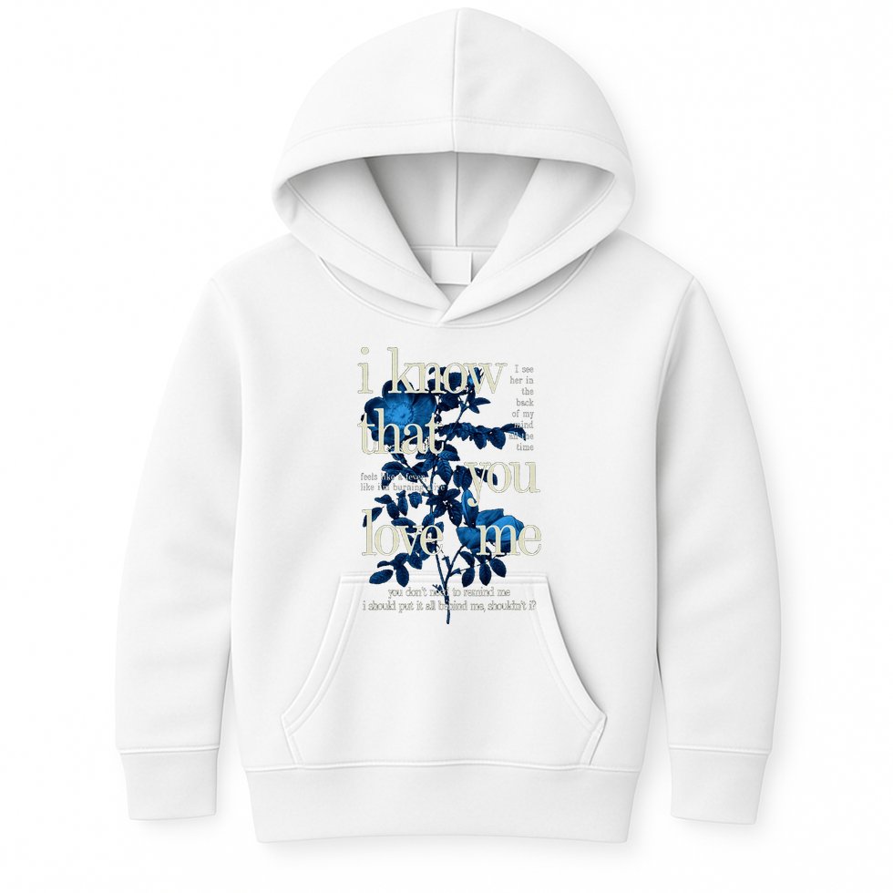Billie Wildflower Inspired I Know That You Love Me Kids Hoodie