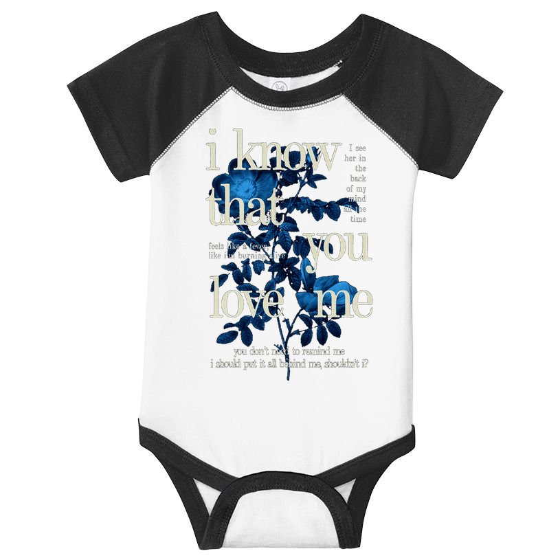Billie Wildflower Inspired I Know That You Love Me Infant Baby Jersey Bodysuit
