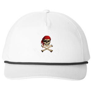 But Why Is The Rum Gone Humorous Pirate Quote Snapback Five-Panel Rope Hat