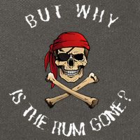 But Why Is The Rum Gone Humorous Pirate Quote Cotton Canvas Backpack