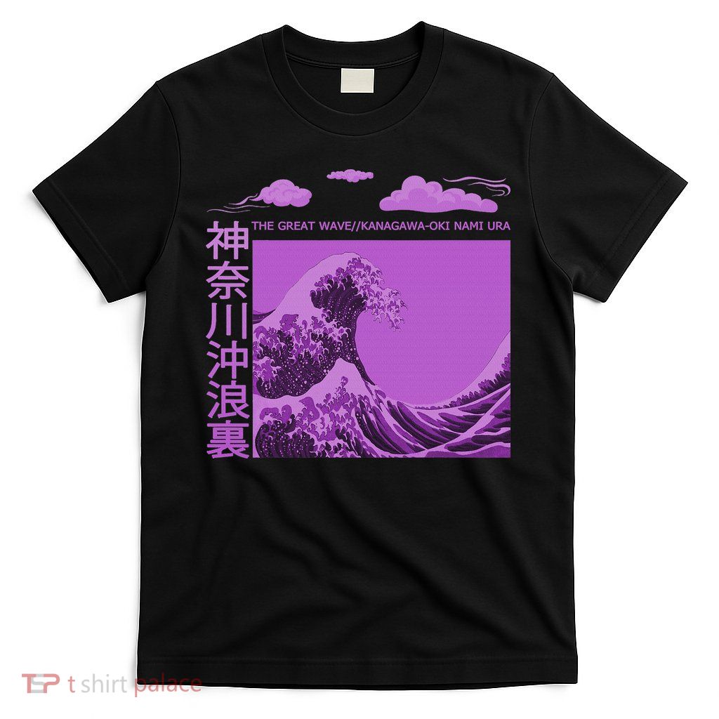 Big Wavy Japanese Purple  T-Shirt