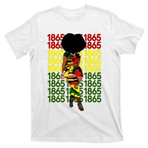 Black Woman Juneteenth Black History T-Shirt