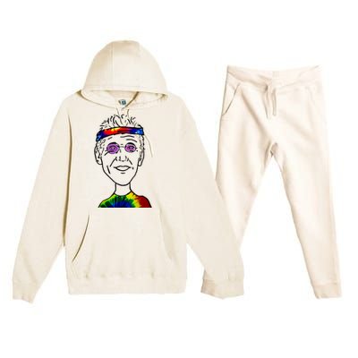 Bill Walton Jay Bilas Share Memories Tie Dye Premium Hooded Sweatsuit Set