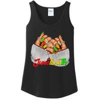 Black Woman Juneteenth Nails Juneteenth Afro Woman Hands Ladies Essential Tank