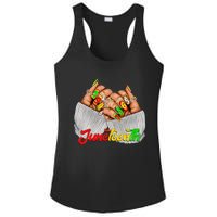 Black Woman Juneteenth Nails Juneteenth Afro Woman Hands Ladies PosiCharge Competitor Racerback Tank