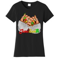 Black Woman Juneteenth Nails Juneteenth Afro Woman Hands Women's T-Shirt