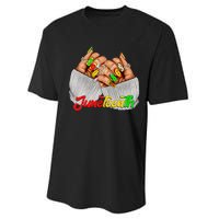 Black Woman Juneteenth Nails Juneteenth Afro Woman Hands Performance Sprint T-Shirt