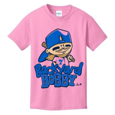 Bobby Witt Jr. Backyard Bobby Kansas City Baseball Kids T-Shirt