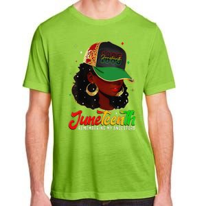 Black Women Juneteenth Remembering My Ancestors Adult ChromaSoft Performance T-Shirt