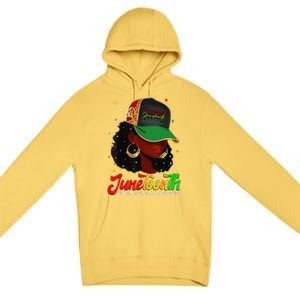 Black Women Juneteenth Remembering My Ancestors Premium Pullover Hoodie