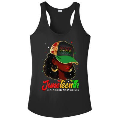 Black Women Juneteenth Remembering My Ancestors Ladies PosiCharge Competitor Racerback Tank