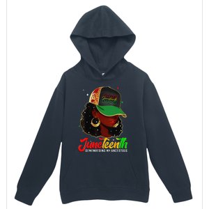 Black Women Juneteenth Remembering My Ancestors Urban Pullover Hoodie