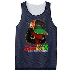 Black Women Juneteenth Remembering My Ancestors Mesh Reversible Basketball Jersey Tank