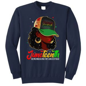 Black Women Juneteenth Remembering My Ancestors Tall Sweatshirt