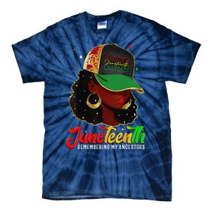 Black Women Juneteenth Remembering My Ancestors Tie-Dye T-Shirt