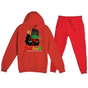 Black Women Juneteenth Remembering My Ancestors Premium Hooded Sweatsuit Set