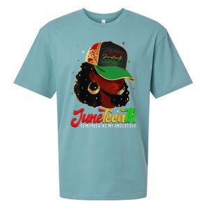 Black Women Juneteenth Remembering My Ancestors Sueded Cloud Jersey T-Shirt