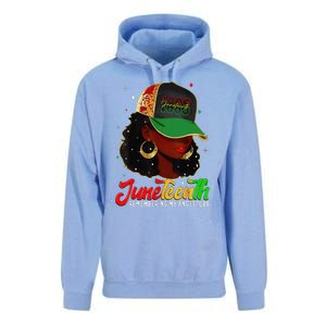 Black Women Juneteenth Remembering My Ancestors Unisex Surf Hoodie