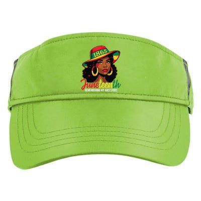 Black Women Juneteenth Remembering My Ancestors Adult Drive Performance Visor