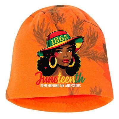 Black Women Juneteenth Remembering My Ancestors Kati - Camo Knit Beanie