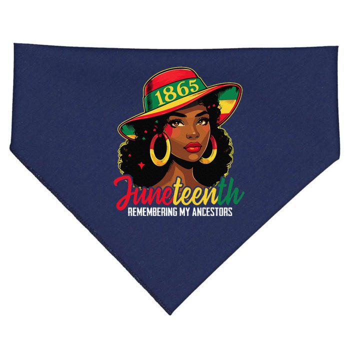 Black Women Juneteenth Remembering My Ancestors USA-Made Doggie Bandana