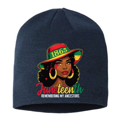 Black Women Juneteenth Remembering My Ancestors Sustainable Beanie