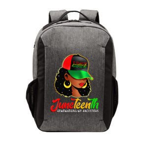 Black Women Juneteenth T Remembering My Ancestors Vector Backpack