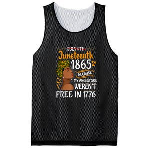 Black Women Juneteenth Because My Ancestor Werent Free 1776 Gift African Pride Mesh Reversible Basketball Jersey Tank