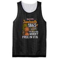 Black Women Juneteenth Because My Ancestor Werent Free 1776 Gift African Pride Mesh Reversible Basketball Jersey Tank