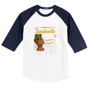 Black Women Juneteenth Because My Ancestor Werent Free 1776 Gift African Pride Baseball Sleeve Shirt