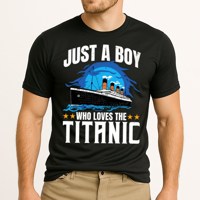 Boy Who Just Love The Rms Titanic Cooling Performance Crew T-Shirt