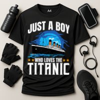 Boy Who Just Love The Rms Titanic Cooling Performance Crew T-Shirt