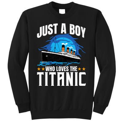 Boy Who Just Love The Rms Titanic Sweatshirt