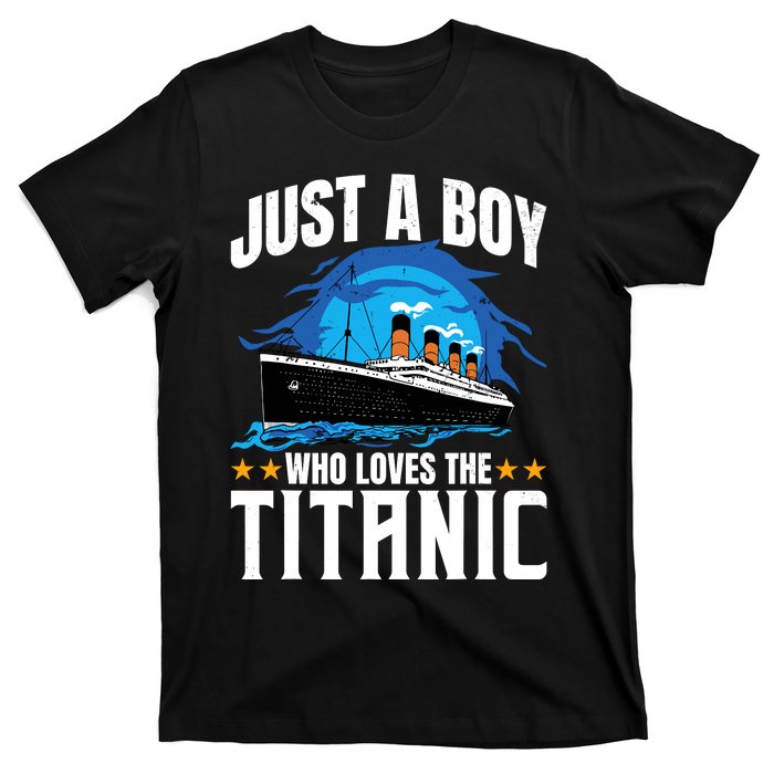 Boy Who Just Love The Rms Titanic T-Shirt