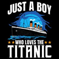 Boy Who Just Love The Rms Titanic Drawstring Bag