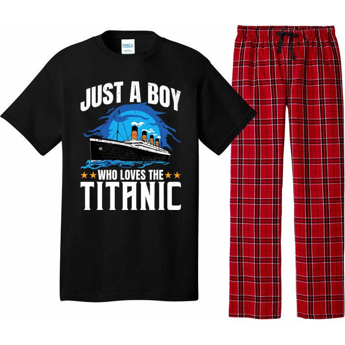 Boy Who Just Love The Rms Titanic Pajama Set