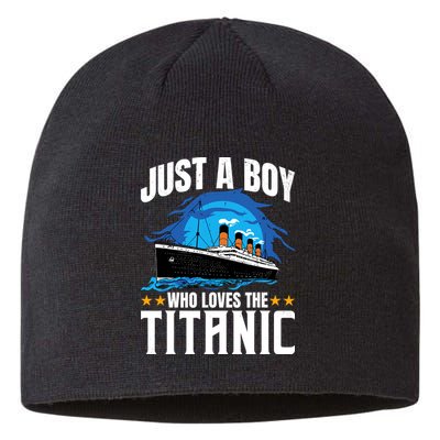 Boy Who Just Love The Rms Titanic Sustainable Beanie