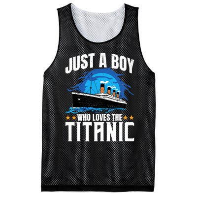 Boy Who Just Love The Rms Titanic Mesh Reversible Basketball Jersey Tank