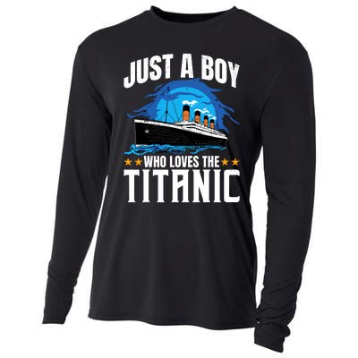 Boy Who Just Love The Rms Titanic Cooling Performance Long Sleeve Crew