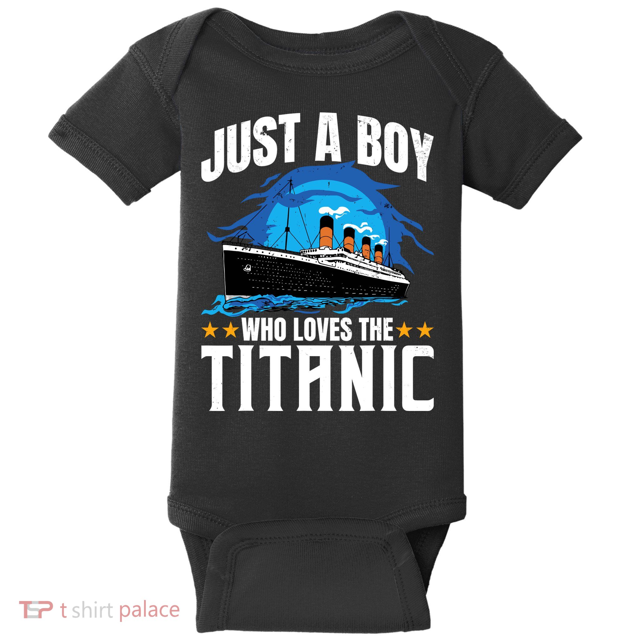 Boy Who Just Love The Rms Titanic Baby Bodysuit